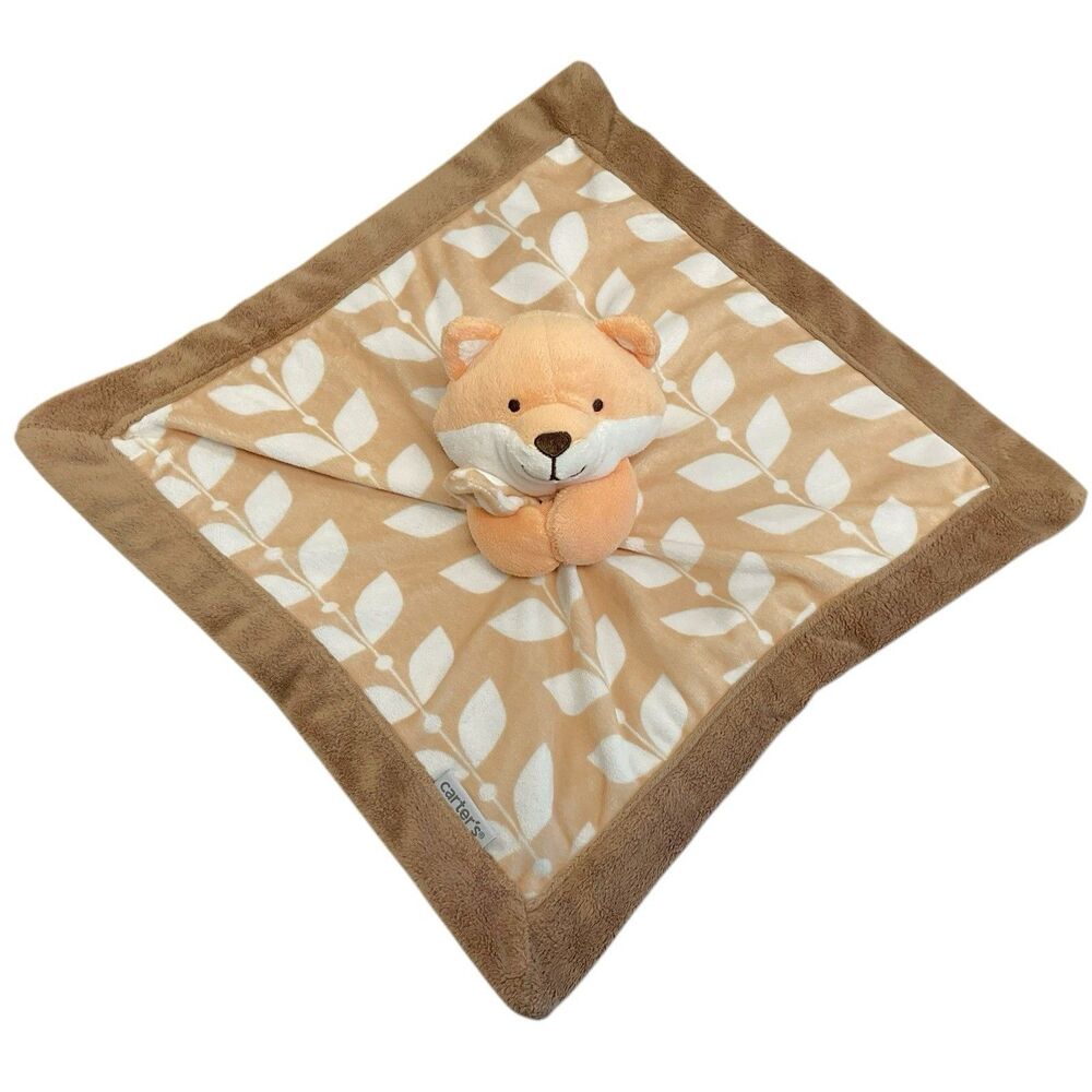 2016 Carter’s‎ Fox Unisex Security Blanket Nappy Lovey Baby Plush Square